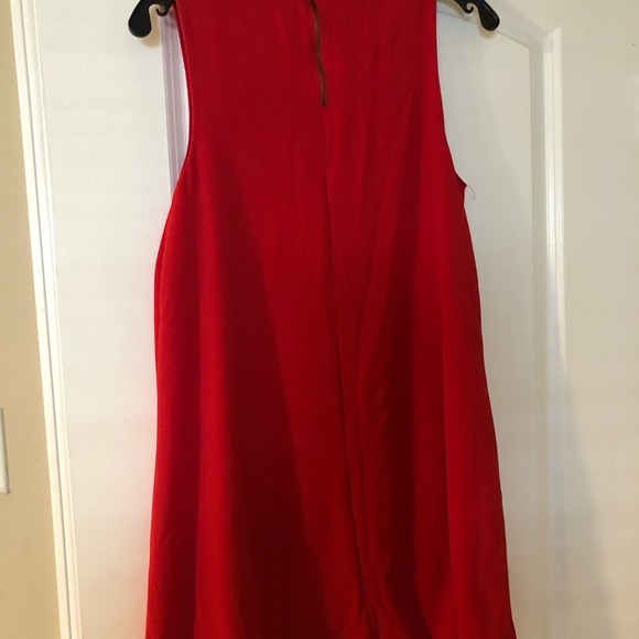Red collared Dress - Picture 2 of 2